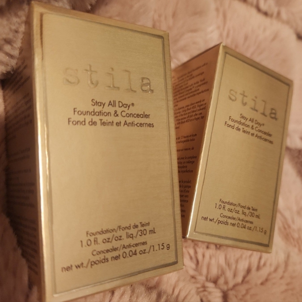 2 Stila All Day Foundation & Concealer in the espresso 15 NEW!